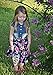 YJ.GWL Girls Dress Denim Floral Skirt with Rose Girls Clothes Kids Skirt