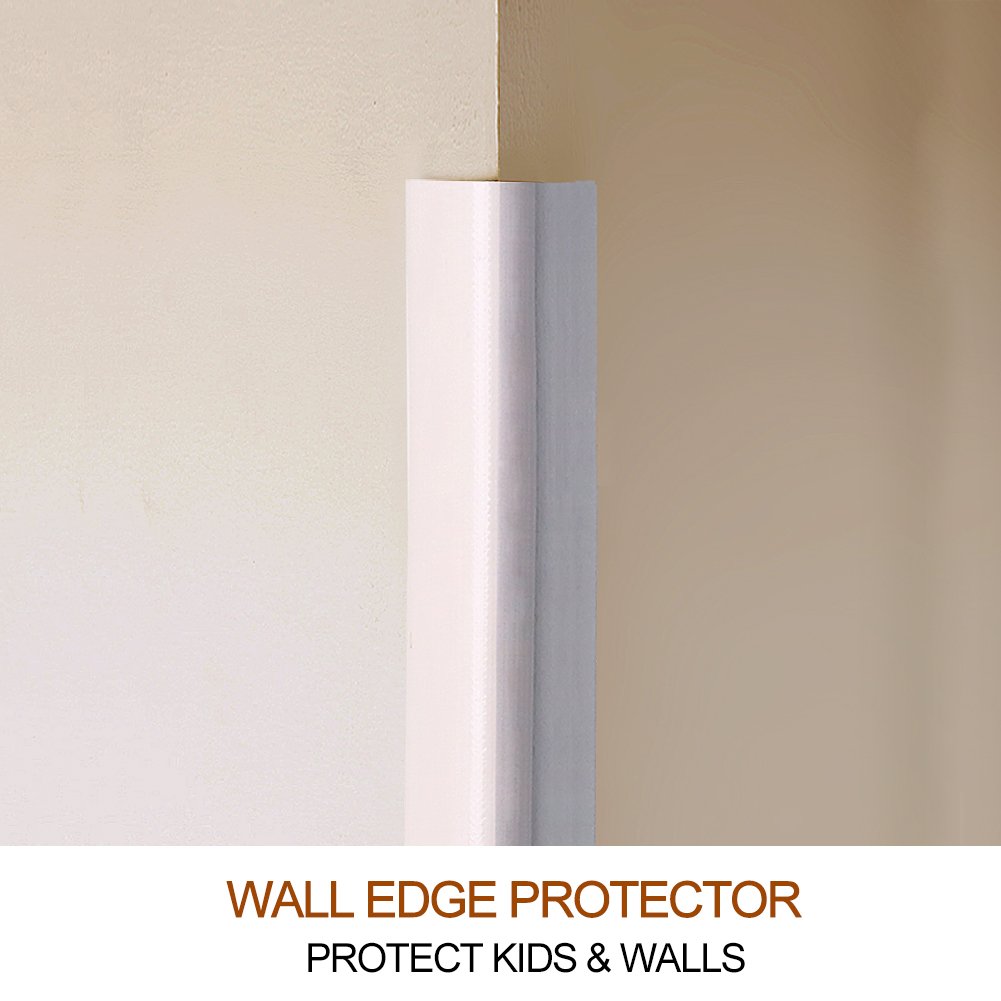 BABY MATE New Generation 20' ft Baby Proofing Wall Edge Protector White
