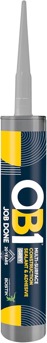 OB1 Grey Multi-Surface Sealant & Adhesive Hybrid Technology 290ml