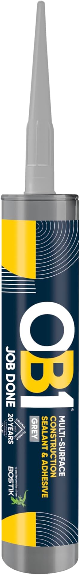OB1 Grey Multi-Surface Sealant & Adhesive Hybrid Technology 290ml