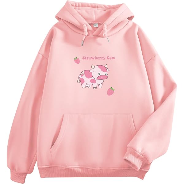KEEVICI Cute Frog & Mushroom Hoodie For Women & Teens - Kawaii Cottagecore Aesthetic Sweatshirt, Oversized Fit, Light Blue XXL