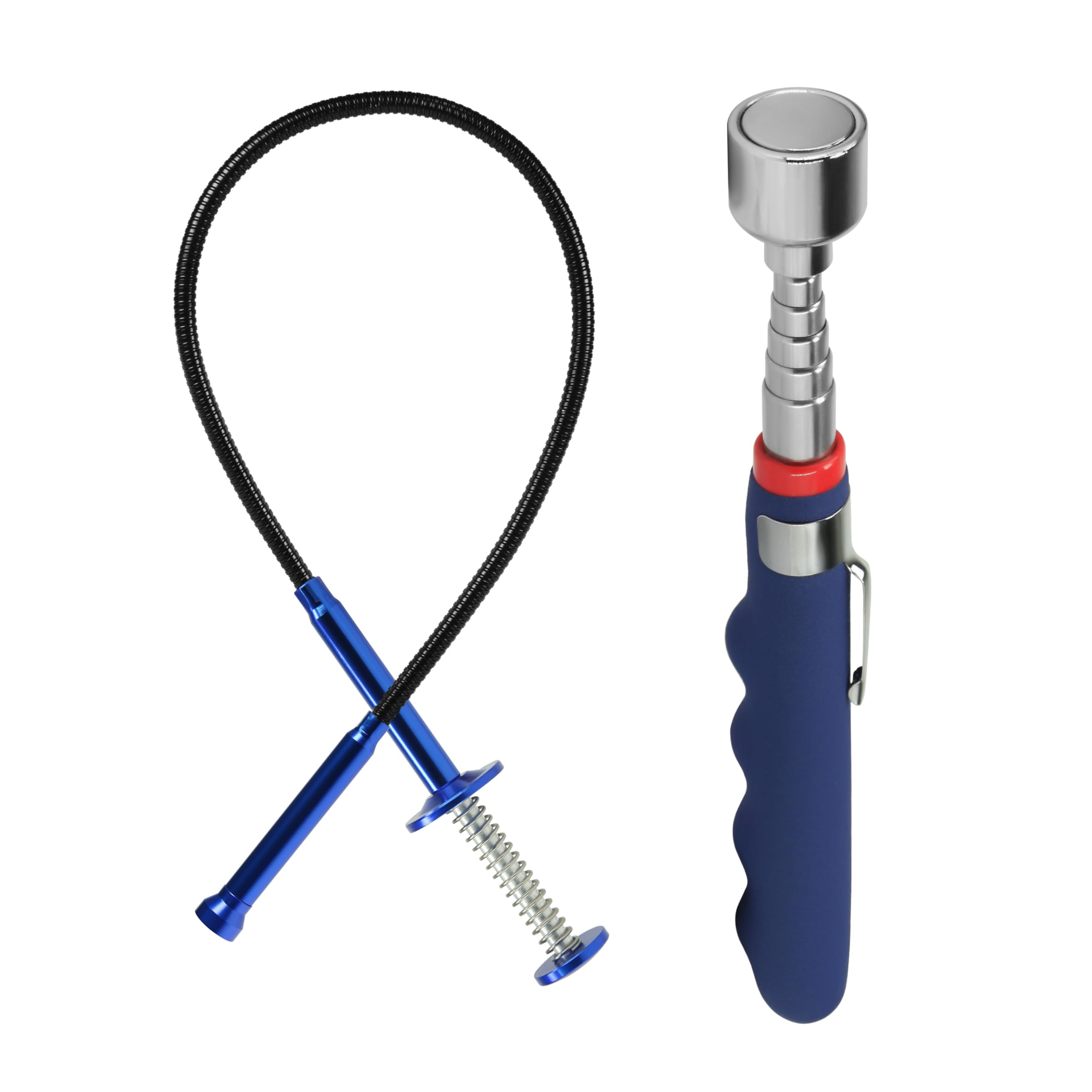 Directional Claw Magnetic Pick-up Tool Retractable Magnet Pickup for Any Orientation.Claw-Type Magnetic Pick-up Tool for Garbage Pick up, arm Extension
