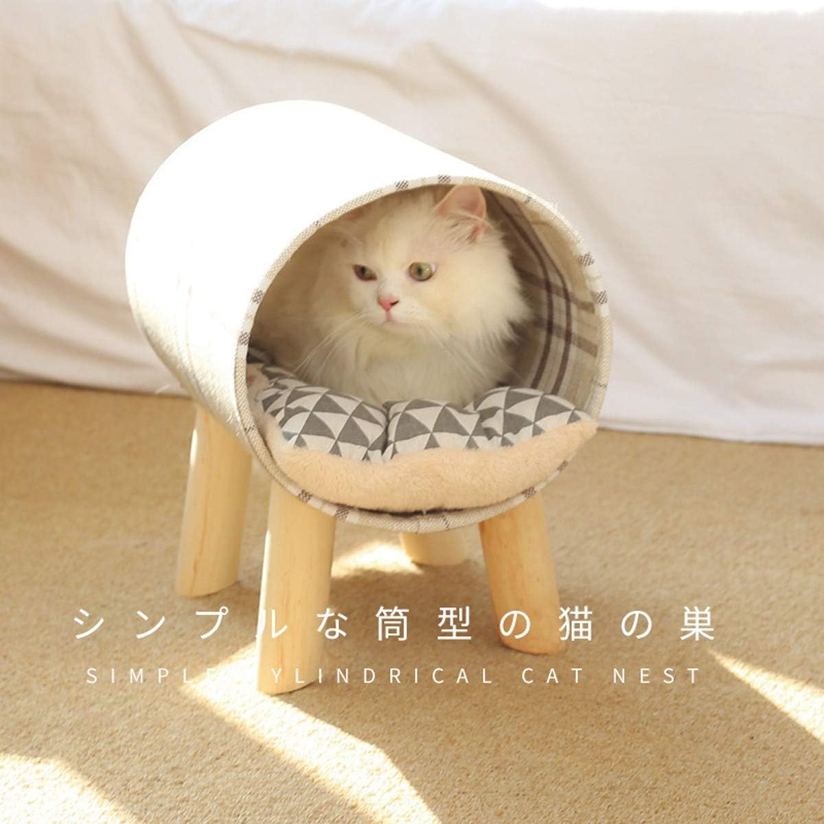 初売りセール ペットの巣 猫ペット用品ハイエンドシンプルな猫木製シリンダー猫砂猫ベッ 新古未使用品 即日出荷 Www Iacymperu Org