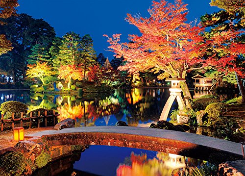 やのまん(Yanoman) 【日本製】500ピース ジグソーパズル 日本の風景 紅焔の兼六園 (石川) (38x53cm) 05-1005 ピース請求ハガキ のり付き へら付き サービスカード付 ジグソーパズルのトリセツ付