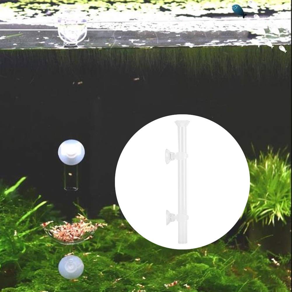 Fish Feeding Tube, Transparent Acrylic Fish Shrimp Feeder Tube with