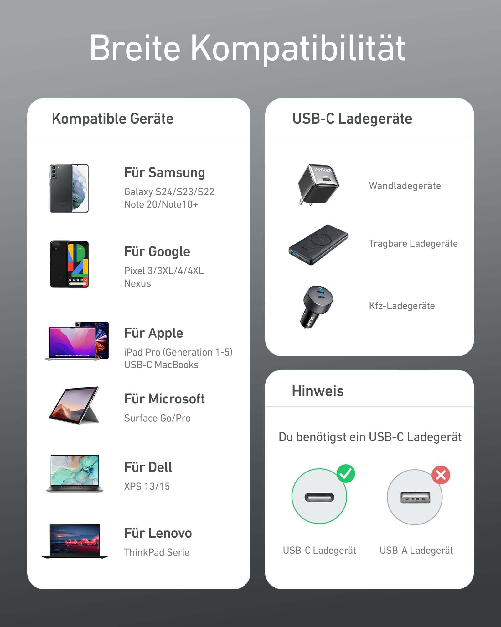 Anker USB C Kabel 3m, 100W Schnellladekabel USB C auf USB C Kabel, PD 3.0 Ladekabel USB C für iPhone 17 Pro Max/16/15 Serie, Samsung Galaxy S25/S24, MacBook Pro/Air, iPad Pro/Air, Pixel Switch LG 4