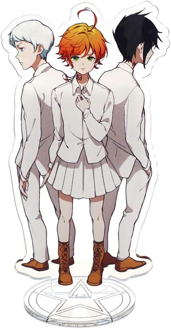 Anime Character Cosplay Plastic Stand with Emma Ray Norman Decor (Motive: C)