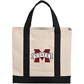 Broad Bay Mississippi State Tote Bag or OFFICIAL Canvas Mississippi State University Totes