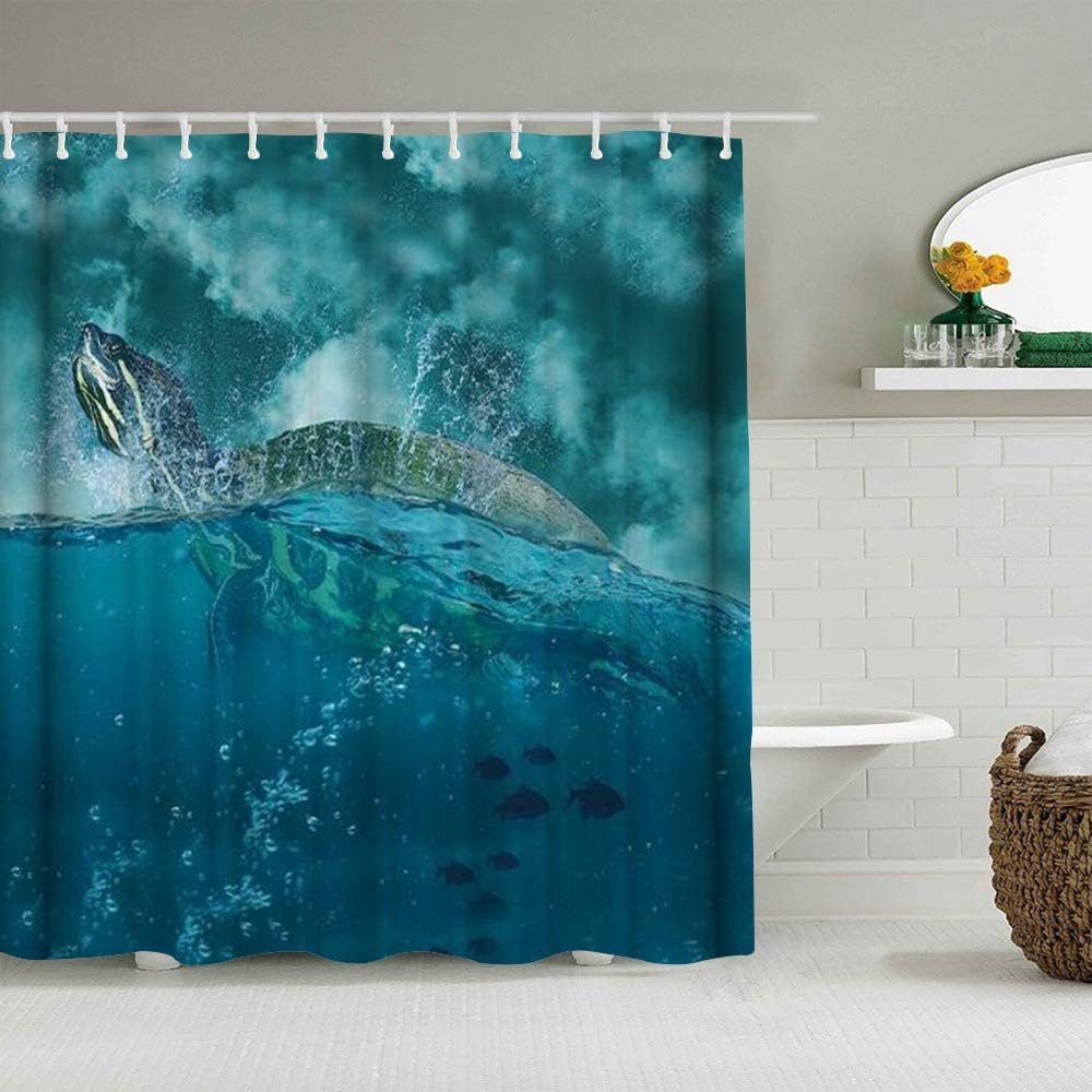 tenda in tessuto per l'abbronzatura della doccia e il turchese