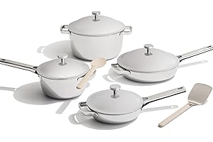 Our Place Titanium Pro Cookware Set (4-Piece) – Always Pan & Perfect Pot | Nonstick No-Coat Technology | Tri-Ply Titanium & S