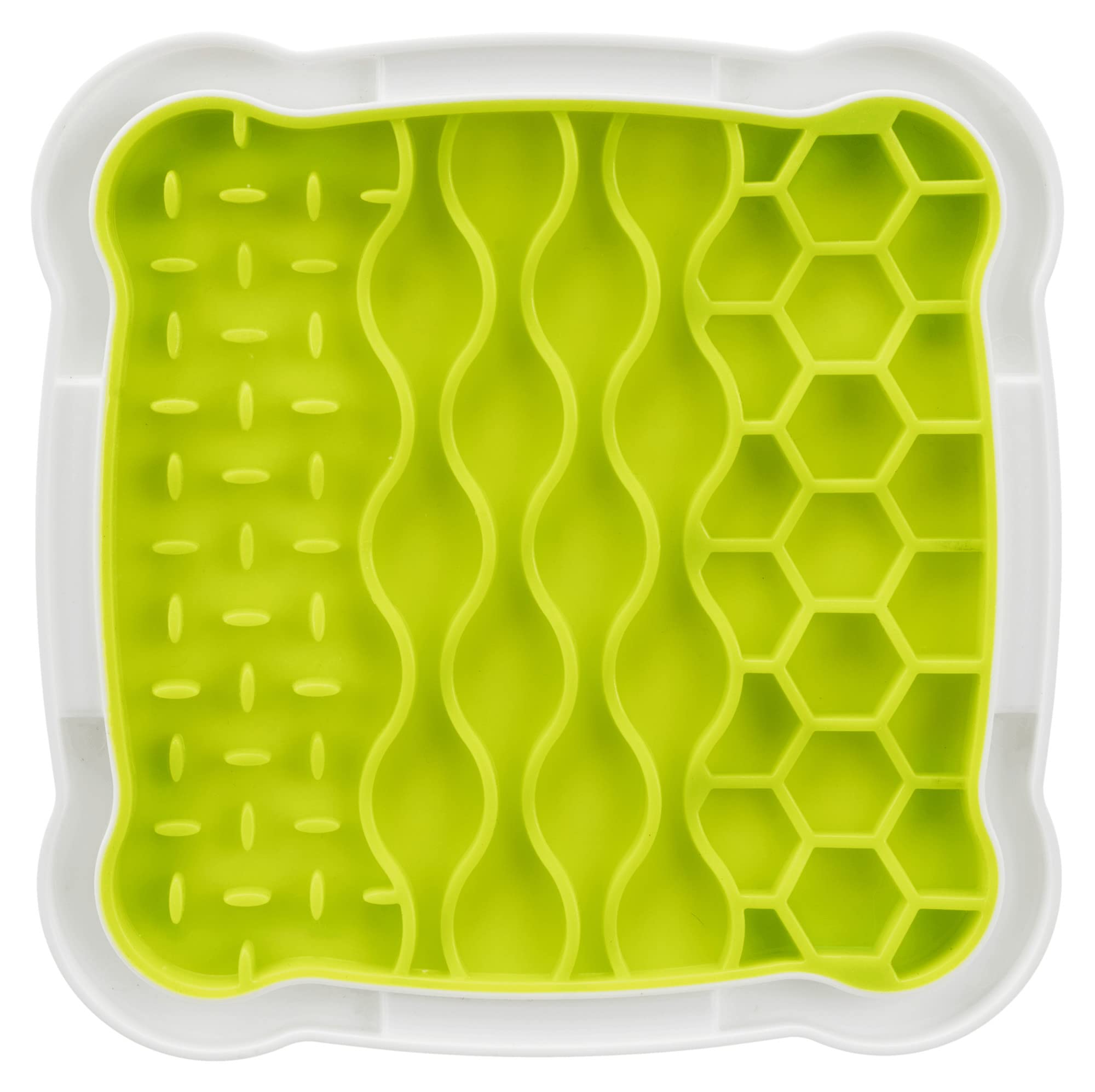 Trixie Lick'n Snack Licking Plate, Slow Feeder, Dogs and Cats Lick Mat Green, Medium
