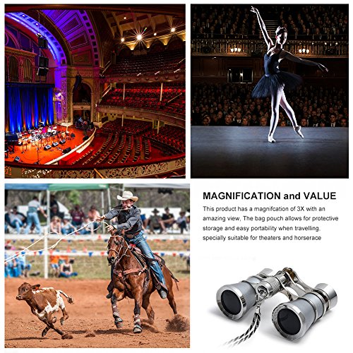 6 Uarter+Glasses+Binoculars+Necklace+Gray+Silver