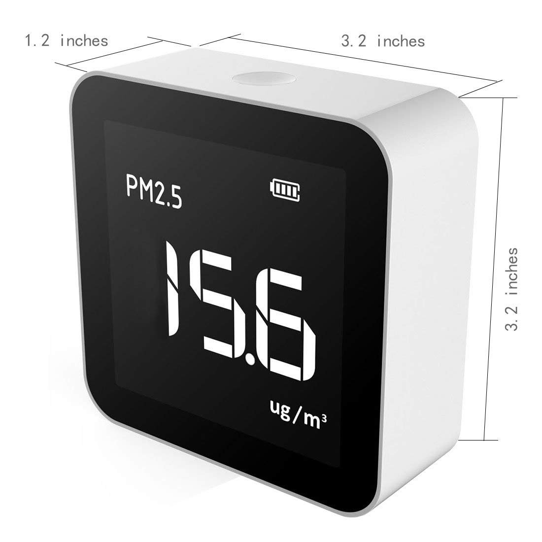 Temtop M10 Monitor Air Quality Detector for PM2.5/HCHO/TVOC/AQI, Portable Smart Monitor, Rechargeable Battery - Image 3