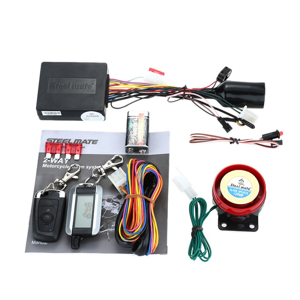 Steelmate Anti-theft Security Alarm System Remote Control Engine Start for Motorcycle  Motorbike Scooter: Amazon.co.uk: Car & Motorbike