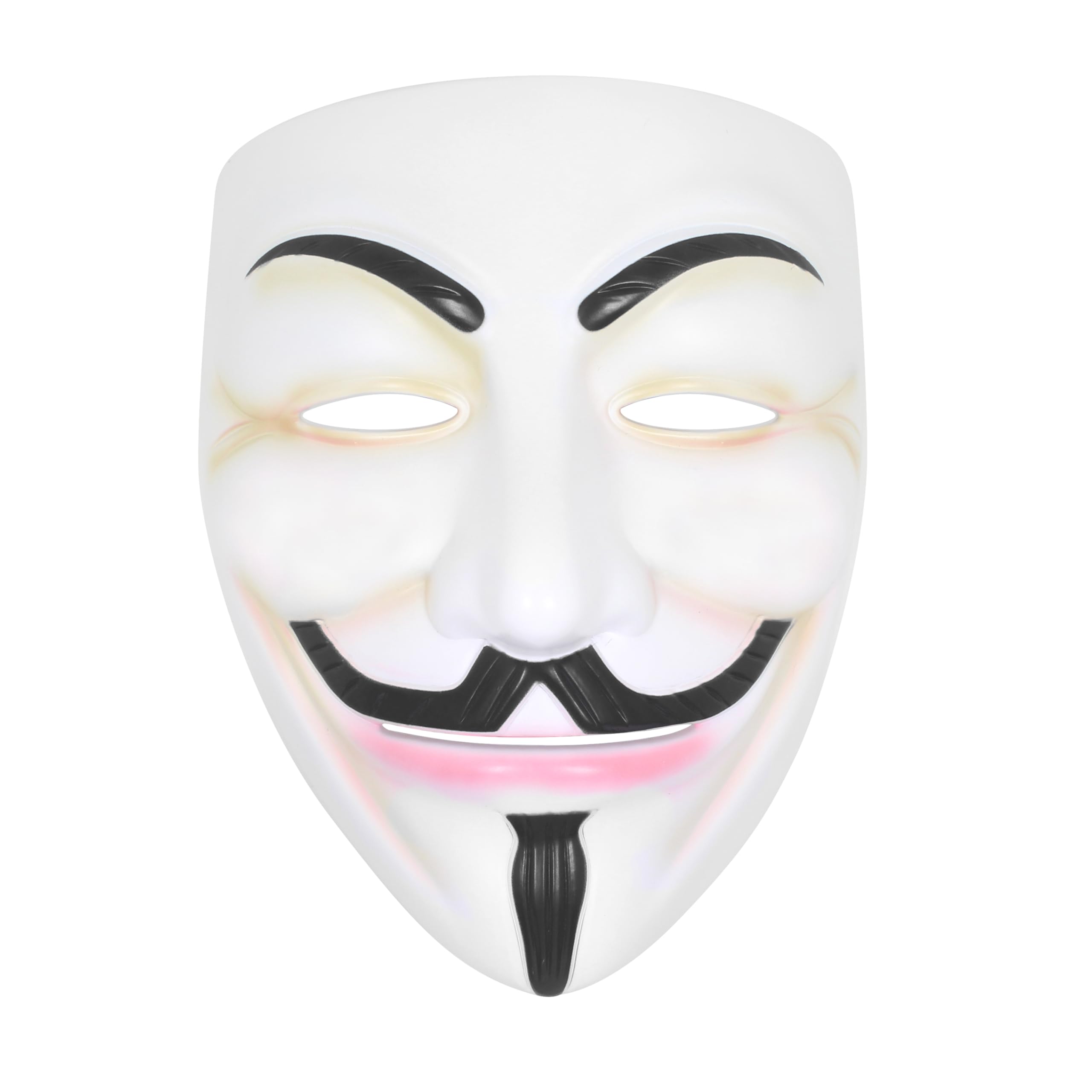 Photo 1 of **STOCK PHOTO FOR REFERNCE/ COLOR IS SILVER**** Udekit Hacker Mask V for Vendetta Mask Halloween Cosplay Costume Party Props White