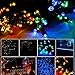 Lychee Solar Powered String Light 55ft 17m 100 LED Solar Fairy Light String For Garden,Outdoor,Home,Christmas Party Decoration (Multi Color)