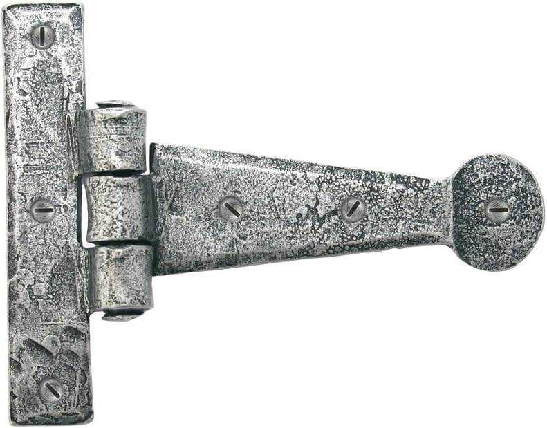 From The Anvil 4-inch Pewter Patina Penny End T-Hinges