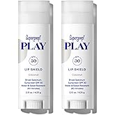 Supergoop! PLAY Lip Shield SPF 30 with Coconut - Pack of 2 - Moisturizing Lip Treatment For Dry Cracked Lips - Broad Spectrum UV Protection