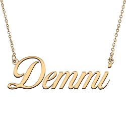 HUAN XUN Customized Custom Simple Any Name Necklace