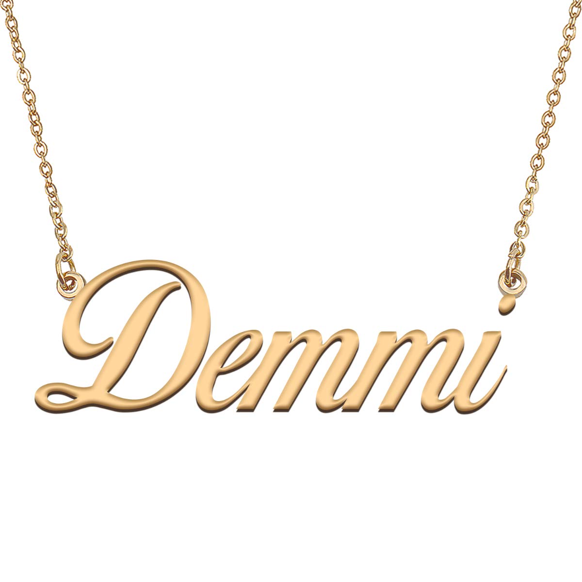 HUAN XUN Customized Custom Simple Any Name Necklace