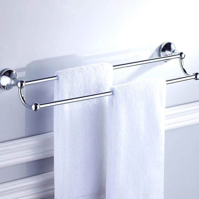 LLSZAH Toallas de baño Toallero Tornillos Montaje Toallero de Cromo