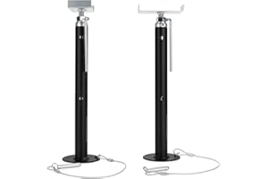 Camco Eaz-Lift RV Slide Out Supports - Heavy-Duty Steel Support Jacks for Camper - Adjustable Height from 19" to 47" with Incremental Lock Positions - Supports Up to 5,000lbs Each - Set of 2 (48866)