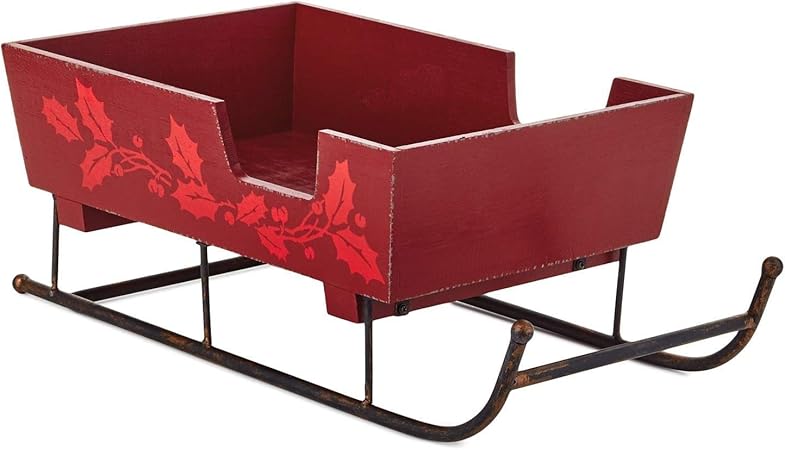 Amazon Com Hallmark Wood Sleigh Decoration Decorative Accessories