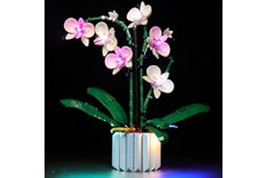 DXJKDZA Light Kit for Lego Orchid 10311 Plant Flowers Building Kit(No Model, Only Light kit), Creative LED Lighting Kit Compatible with Lego Plants Orchid Botanical Building Set
