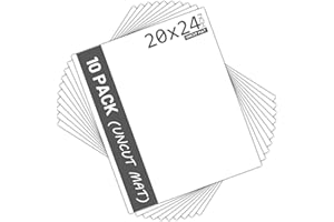 Mat Board Center, Pack of 10, 20x24 Uncut White Color Mats Mat Boards - Acid Free, 4-Ply Thickness, White Core - Great for Pi