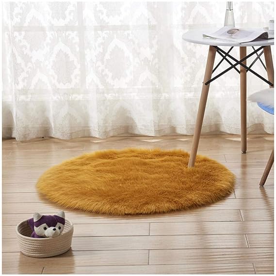 Amazon.de: WBHMVMZ Runder Teppich Wohnzimmer Teppich Massive Flauschige