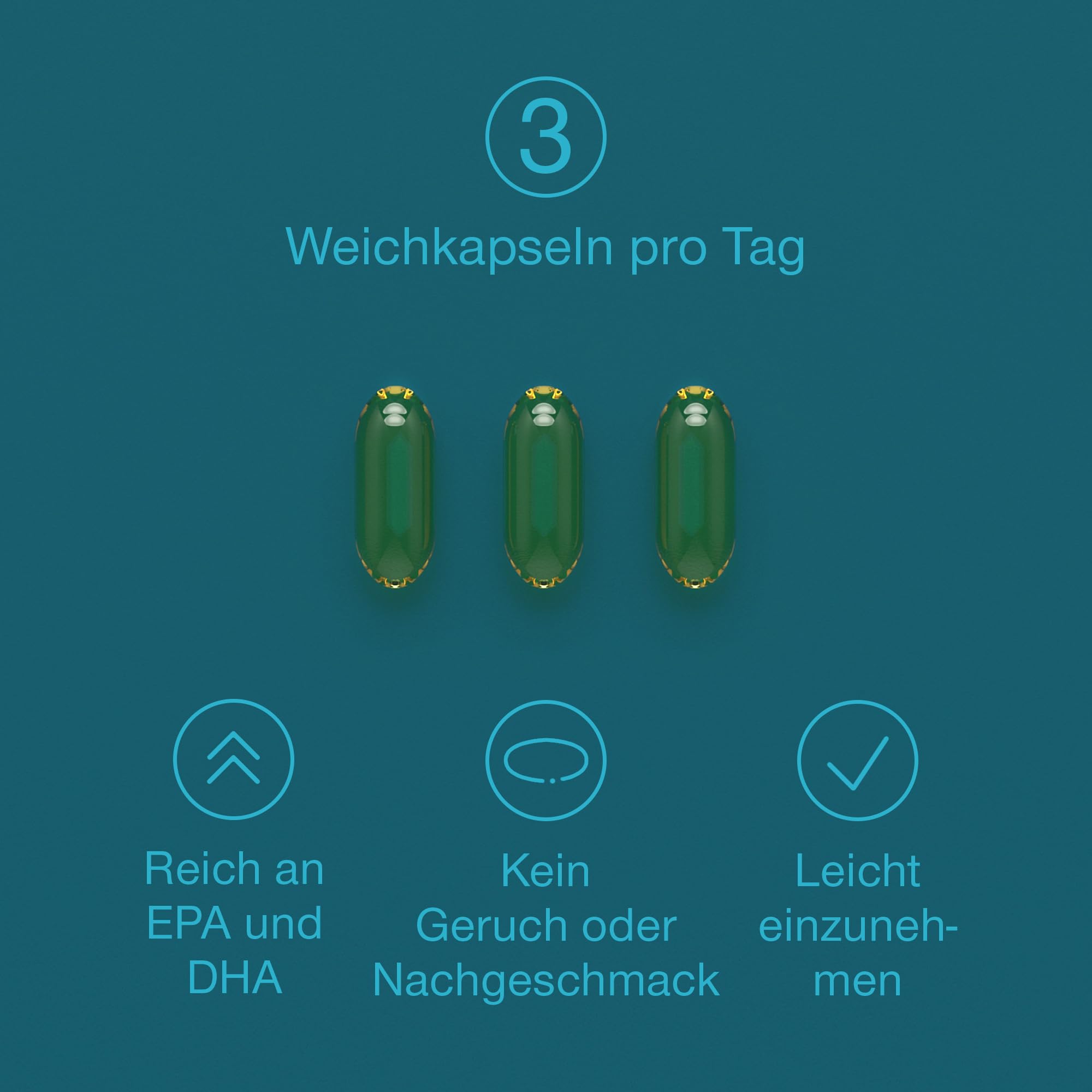 Omega 3 Kapseln Hochdosiert 3000mg - Premium Fischöl - 120 Kapseln 5