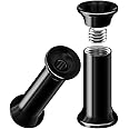 BIG GAUGES Internally Threaded Surgical Steel Black Double Flared Tunnel Piercing Jewelry Stretcher Ear Plug Earring Lobe Tunnel