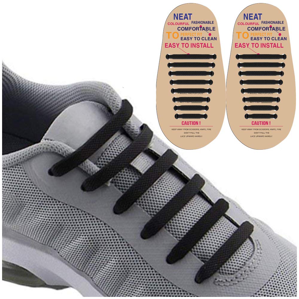 No Tie Shoelaces Best in Sports Fan Waterproof Silicon