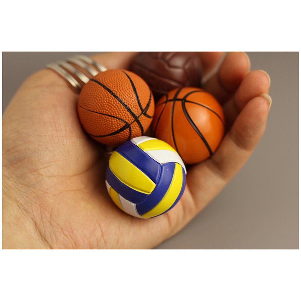 Orange Rough Surface Yeahibaby Basketball Keychain Porte Cles Basket Ball Ventilateurs Souvenir Cadeau Voiture Sac Pendentif 4cm Portes Cles Accessoires