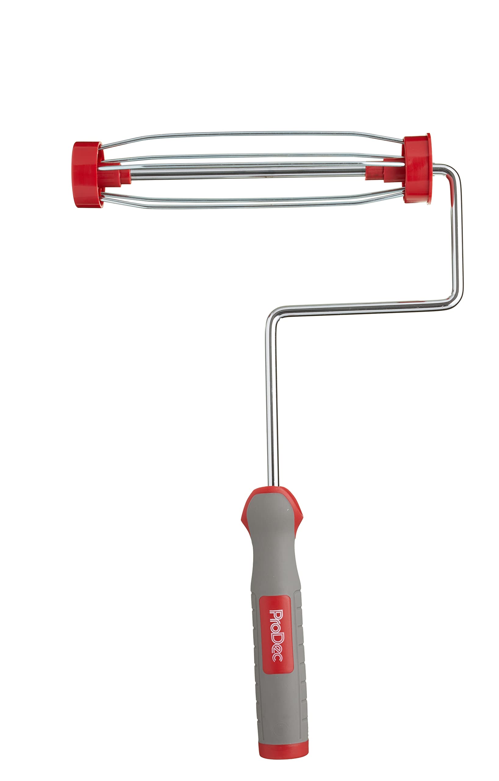 ProDec 9 inch x 1.75" Soft Grip Handle Heavy Duty Trade Professional Paint Roller Frame with Screw Fitting for Extension Poles, 9" x 1.75" 5 Wire Cage