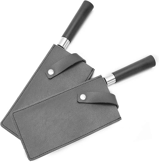Leather Knife Sheath,Cleaver Cover, Wide Knife Edge Guard, Wide Knives