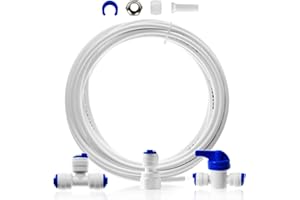 iSpring ICEK Ultra Safe Fridge Water Line Connection and Ice Maker Installation Kit for Reverse Osmosis RO Systems & Water Filters, 1/4", 20 feet