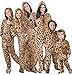 Footed Pajamas - Family Matching Cheetah Print Hoodie One Piece for Boys, Girls, Men, Women and Pets - Kids - Small (Fits 4'2-4'5