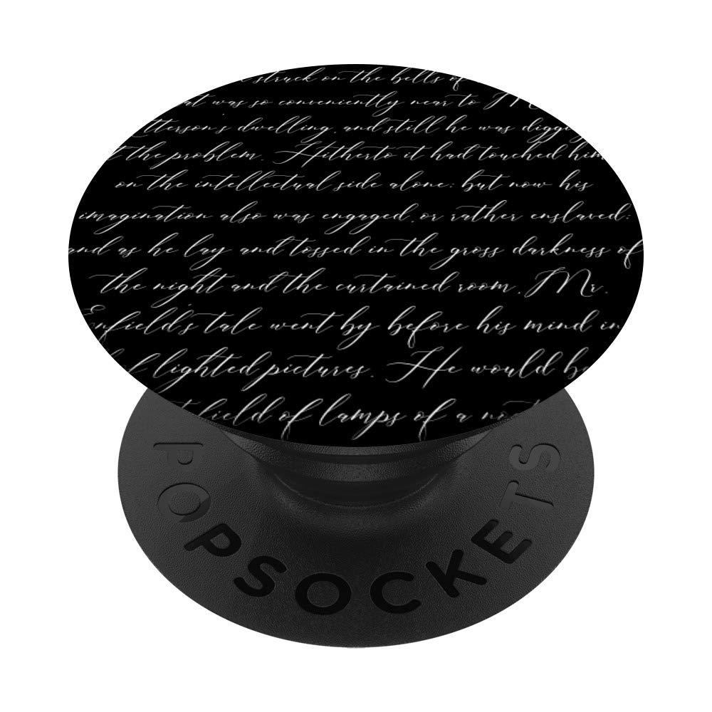 Bookworm Gift DR. JEKYLL AND MR. HYDE Text PopSockets PopGrip: Swappable Grip for Phones & Tablets