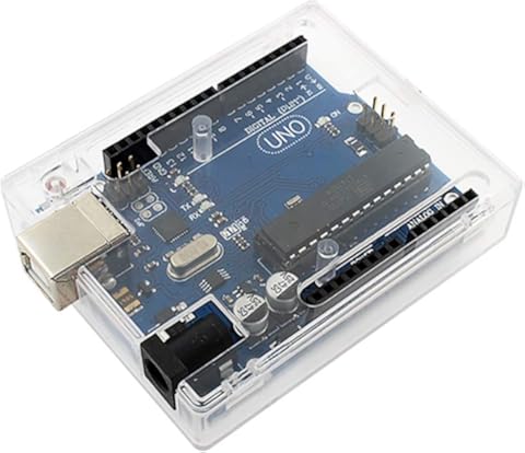 Un known Accesorios Electrónicos LDTR-PJ020 de ABS Transparentes Accesorios Tablero de Caja de plástico de la Cubierta for el Arduino R3 Desarrollo