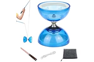 Chinese Yoyo 5 Bearings Diabolo with Sticks & String & Guide Book & Net Bag Yo Yo for Kids Adults Fitness TricksChinese Yoyo