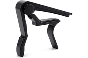 Qancekoo Guitar Capo Quick Change Capo for Electric Acoustic Guitar Ukulele Banjo - Black