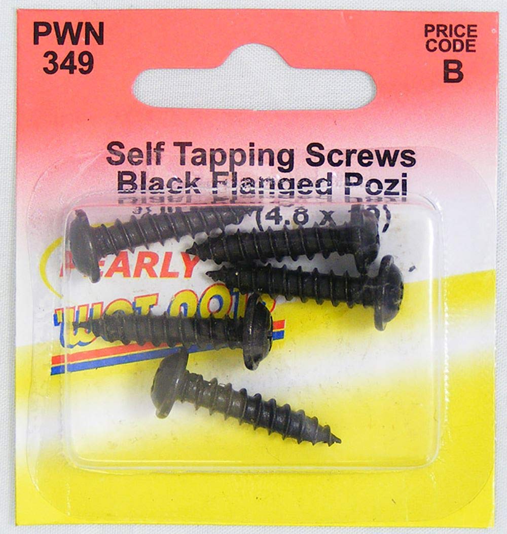 Pearl PWN349 Flanged Self Tapper - Black