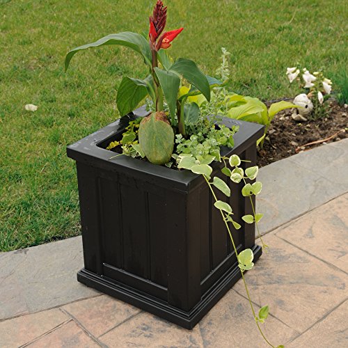 Mayne 4836B Cape Cod Planter, Black, 14 Inch Pricepulse