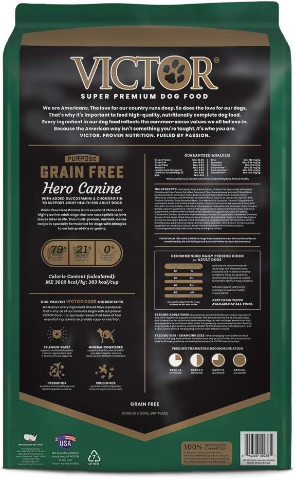 hero canine dog food