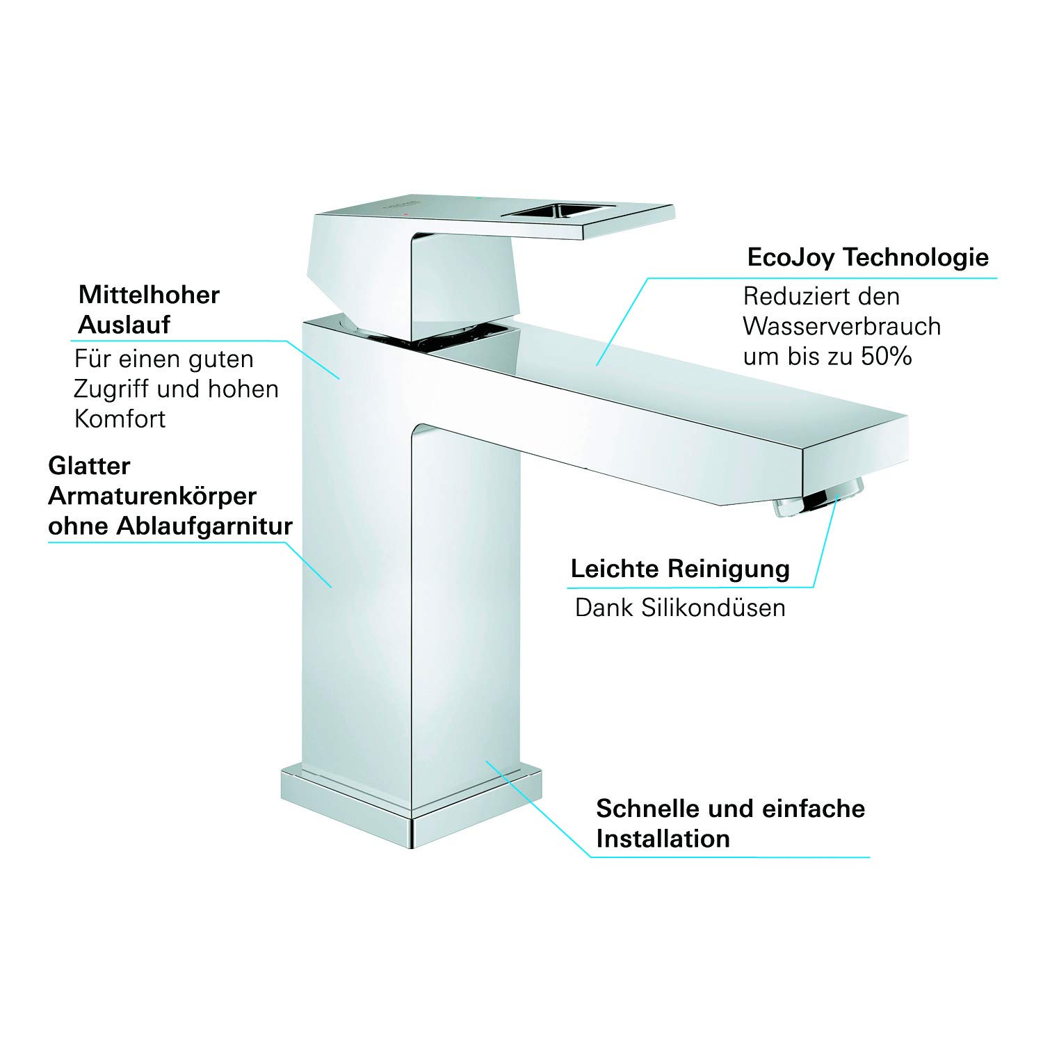 Grohe Waschtischarmatur Hoher Auslauf - Konzept Armaturen