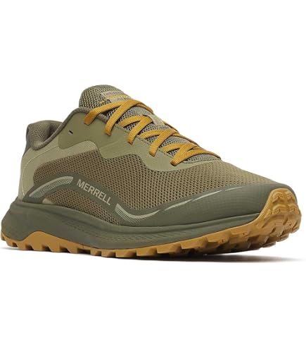 Merrell Tempo Sol Sneakers Mens 11 Olive Green New Hiking Trail Shoes J038729 Merrell Tempo Sol Low Dark Moss Hiking Outdoor Shoes J038729  main image 4