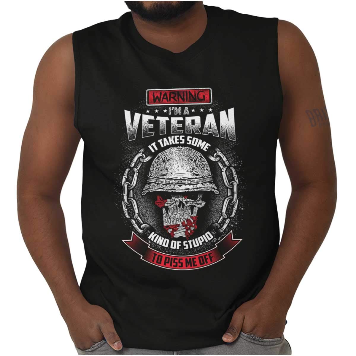 Usa Army Veteran Patriotic Soldier Military Sleeveless T Shirt Jznovelty