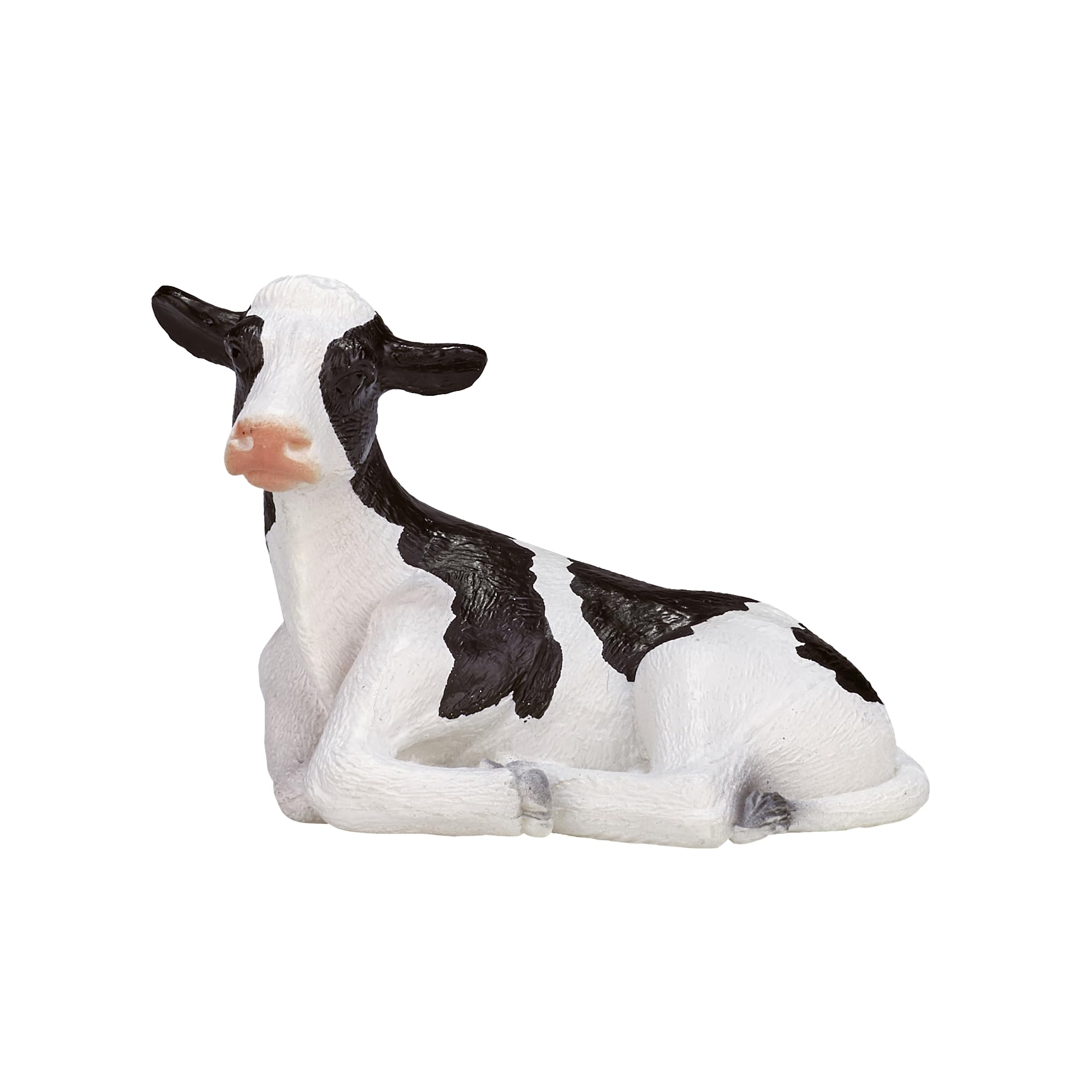 MOJO Holstein Calf lying down Farm Animal Model Toy Figure