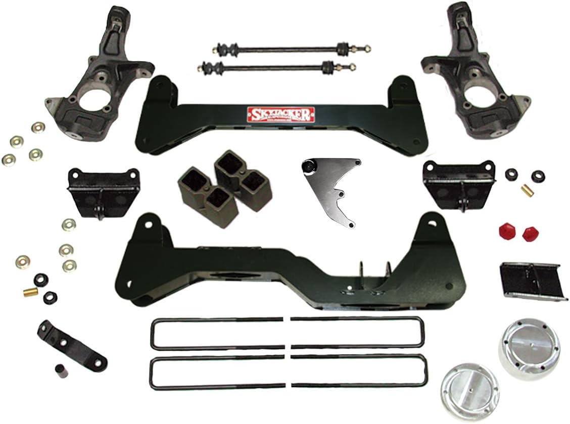 Skyjacker C9661K-NSP 6" Suspension Lift Kit with Rear Blocks and Add-A-Leafs for 1999-06 K1500 GM
